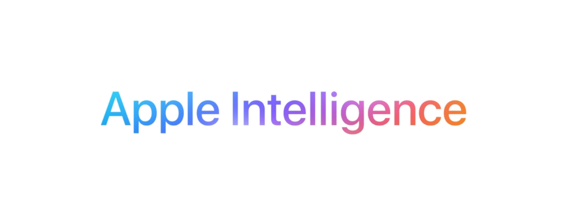 Apple Intelligence in a rainbow color